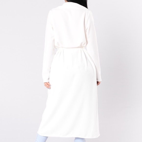 NWT - Stylish Business Casual Coat w/ tie - Picture 4 of 4